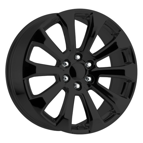 Set 4 Performance Replicas PR204 22x9 6x5.5 Gloss Black Wheels 22" 28mm Rims