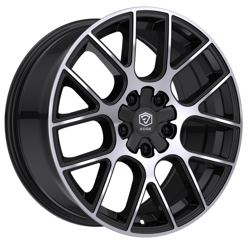Set 4 18" Edge Street 356MB Gloss Black Machined Face 18x8 5x4.5 5x120 40mm Rims