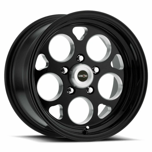 15" Vision 561 Sport Mag Gloss Black with Milled Windows 15x8 Wheel 5x5 (5x127) 0mm Rim