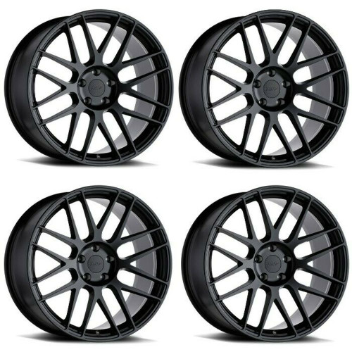 Set 4 TSW Nord 20x9 5x4.5 Semi Gloss Black Wheels 20" 35mm Rims