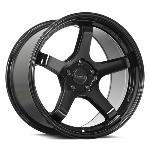 Set 4 18" Katana Racing HR05 Gloss Black Wheels 18x8.5 5x4.5 (5x114.3) 35mm Rims