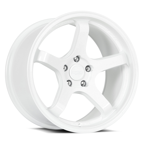 Set 4 18" Katana Racing HR05 Gloss White Wheels 18x9.5 5x4.5 (5x114.3) 38mm Rims