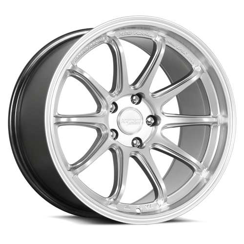 Set 4 18" Katana Racing HR06 Hyper Silver Wheels 18x8.5 5x112 35mm Racing Rims