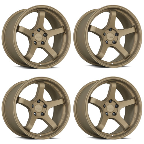 Set 4 18" Katana Racing HR05 Matte Bronze Wheels 18x8.5 5x112 35mm Racing Rims