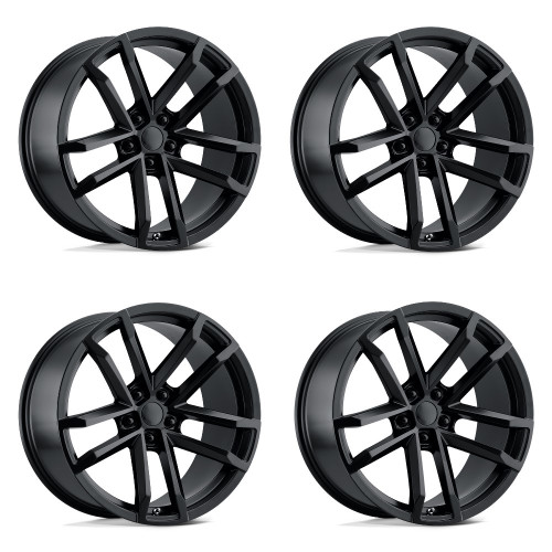 Set 4 Performance Replicas PR208 20x10 5x120 Satin Black Wheels 20" 23mm Rims