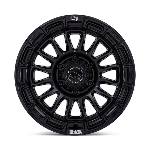 20" Black Rhino BR025 Rival Matte Black Gloss Blk-Lip 20x9 Wheel 5x5 1mm Rim