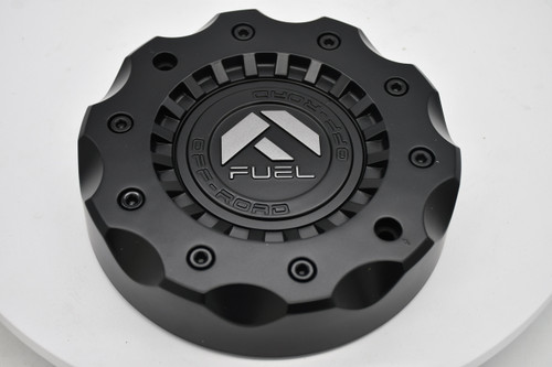 Fuel Matte Black Gunmetal Logo Wheel Center Cap Hub Cap 1005-98GD 8.5"
