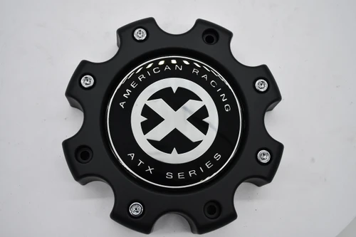 American Racing ATX AX845L170 Matte Black Wheel Center Cap – 8-Lug Replacement Cap