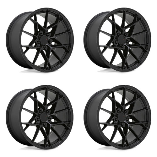 Set 4 TSW Sector 20x9 5x4.5 Semi Gloss Black Wheels 20" 40mm Rims