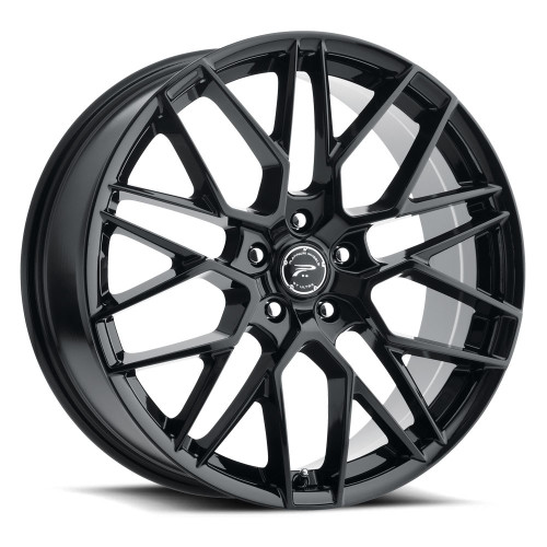 18" Platinum 459BK Retribution Gloss Black 18x8 Wheel 5x4.5 40mm Car SUV Rim