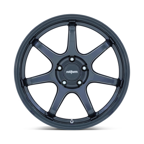 19" Rotiform RC208 BPU 19x8.5 5x4.5 35mm Gloss Blue Gray Sedan Coupe SUV Wheel
