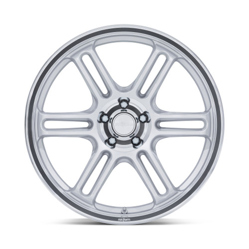 18" Rotiform RC209 RPS 18x8.5 5x4.5 35mm Matte Silver Diamond Cut Lip Wheel Rim