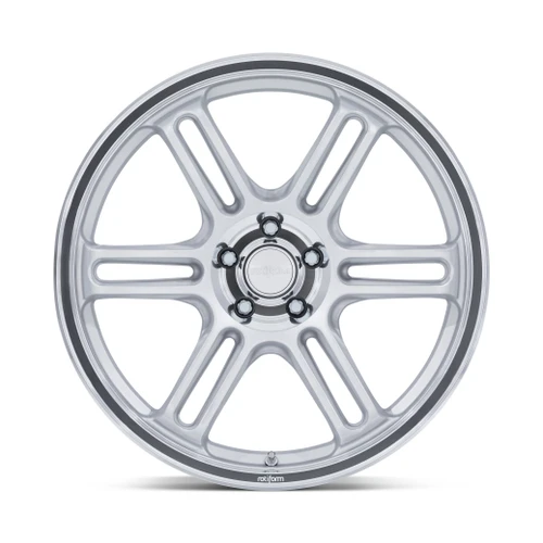18" Rotiform RC209 RPS Matte Silver Diamond Cut Lip 18x10.5 Wheel 5x120 25mm Rim Luxury Sedan Coupre Car