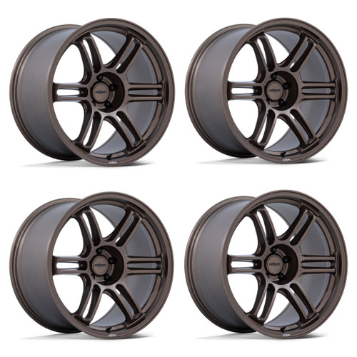 Set 4 18" Rotiform RC209 RPS 18x8.5 5x100 35mm Burnt Bronze Car Sedan Coupe Rims Wheels