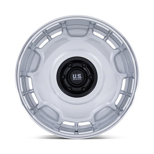 20" US Mag UC146 Arlington 20x11 5x5 -6mm Silver Matte-Blk Center Dc-Lip Wheel