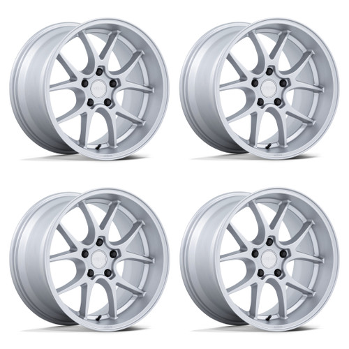 Set 4 18" Rotiform RC207 LTN-J 18x9.5 5x4.5 25mm Silver Sedan Coupe SUV Wheels