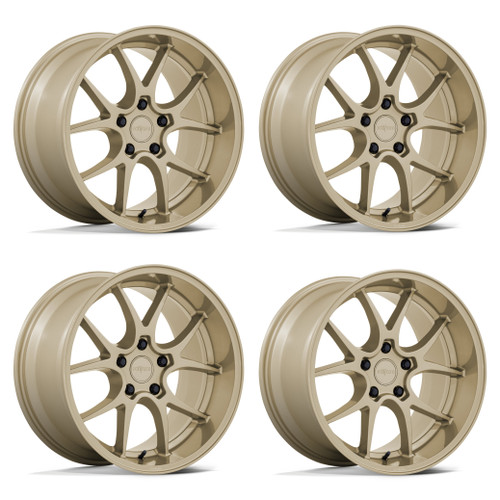 Set 4 18" Rotiform RC207 LTN-J 18x9.5 5x4.5 38mm Gloss Gold Sedan Coupe SUV Rims Wheels