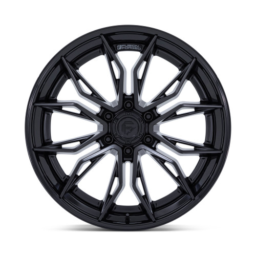 20" Fuel FC404 Mutiny Matte Black W/ Gloss Black Lip 20x9 Wheel 8x180 1mm Rim