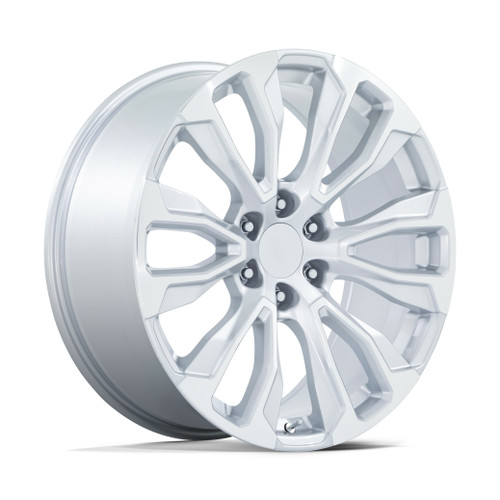 Set 4 Performance Replicas PR211 22x9 6x5.5 Silver Machined Face Wheels 22" 28mm