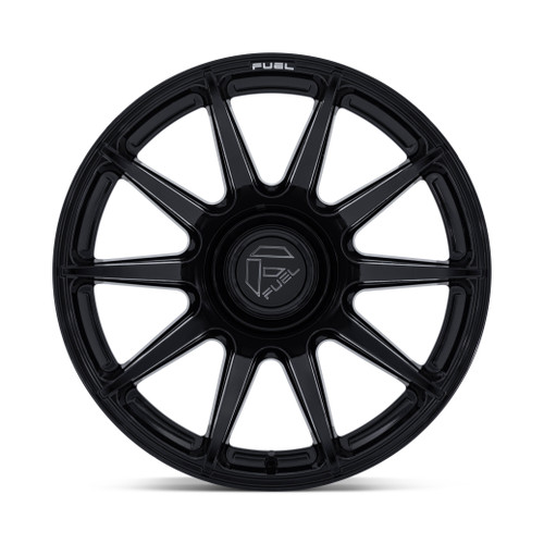 20" Fuel Fc906 Halo Gloss Black 20x10 Wheel 5x5  5x5.5 -18mm Offroad Truck Rim