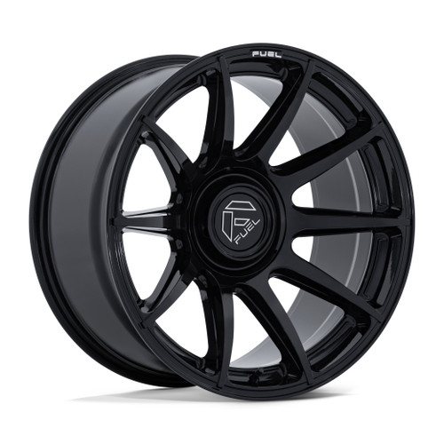 20" Fuel FC906 Halo Gloss Black 20x9 Wheel 6x135 6x5.5 1mm Offroad Truck SUV Rim