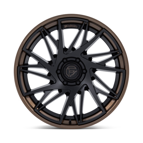 20" Fuel FC405 Dynamo Matte Black Gloss Bronze Lip 20x9 6x5.5 (6x139.7) 1mm Rim Offroad Truck SUV Wheel