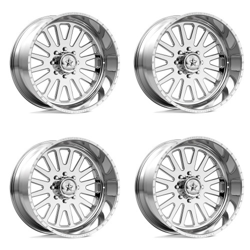 Set 4 American Force AFW F20 Atom SS 22x12 6x5.5 Polished Wheels 22" -40mm Rims