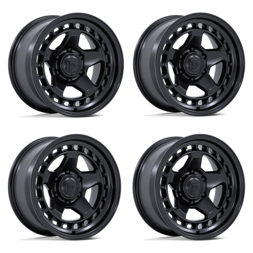 Set 4 17" Fuel FC894 Core Matte Black 17x8.5 Wheels 6x135 25mm Offroad Rims