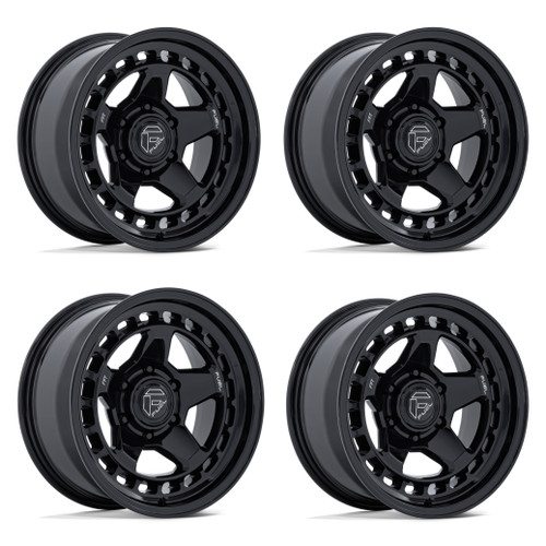 Set 4 17" Fuel FC894 Core Gloss Black 17x8.5 Wheels 6x4.5 (6x114.3) 25mm Rims