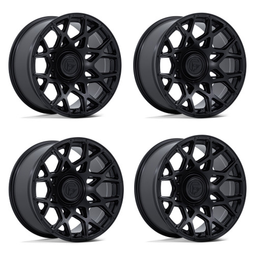 Set 4 20" Fuel FC907 Heist Blackout 20x9 Wheels 5x5 5x5.5 1mm Offroad Truck Rims