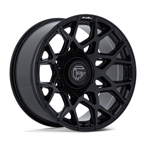 Set 4 20" Fuel FC907 Heist Gloss Black 20x10 Wheels 5x5 5x5.5 -18mm Truck Rims