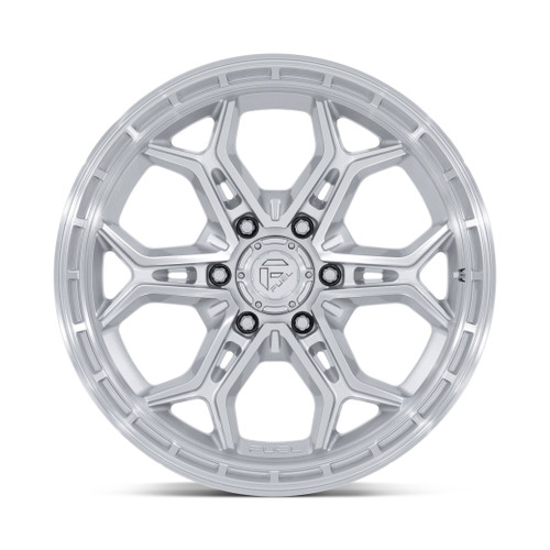 20" Fuel FC896 Heathen Gloss Silver Machined Face 20x9 Wheel 6x5.5 20mm Rim