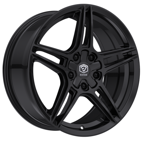 Set 4 20" Edge Street 354B Gloss Black Wheels 20x8.5 5x100 5x4.5 40mm Rims