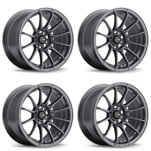 Set 4 15" Konig 39MG Dial In Matte Grey 15x9 Wheels 4x100 35mm Racing Street Rims