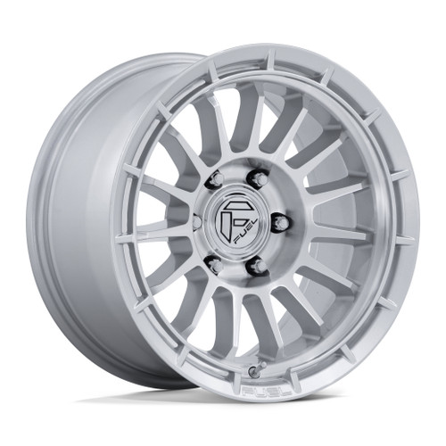Set 4 17" Fuel FC905 Ascend Gloss Silver Machined Face 17x9 Wheels 6x5.5 1mm Rims Offroad Truck SUV Wheels