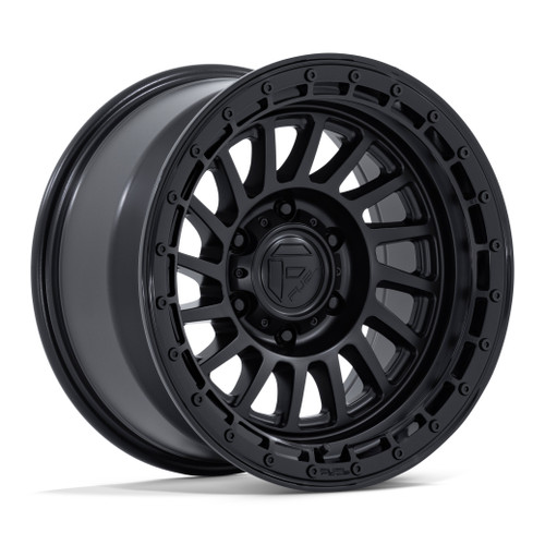 Set 4 17" Fuel FC897 Havoc Matte Black Gloss Black Lip 17x9 Wheels 6x5.5 1mm Rims Offroad Truck SUV Wheels