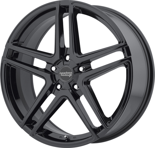 Set 4 American Racing AR907 17x7.5 5x120 Gloss Black Wheels 17" 42mm Rims