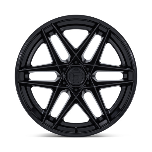 22" Fuel FC408 Flight Matte Black W/ Gloss Black Lip 22x9.5 Wheel 6x135 20mm Rim Offroad Truck SUV Wheel