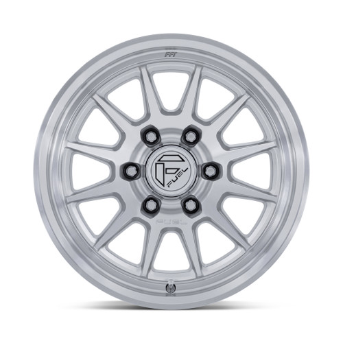 17" Fuel FC902 Spur Gloss Silver Machined Face 17x9 Wheel 6x5.5 (6x139.7) 1mm Rim Offroad Truck SUV Wheel