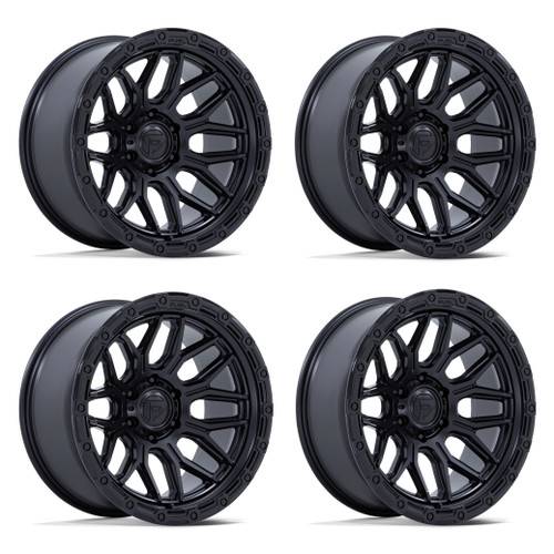 Set 4 18" Fuel FC881 Surge Matte Black W/ Gloss Black Lip 18x9 6x135 1mm Wheels Offroad Truck SUV Rims