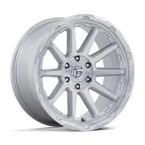 Set 4 20" Fuel FC887 Circuit Gloss Silver Machined Face 20x9 6x5.5 20mm Wheels