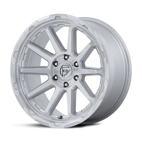 Set 4 20" Fuel FC887 Circuit Gloss Silver W/ Machined Face 20x9 6x135 1mm Wheels Offroad Truck SUV Rims