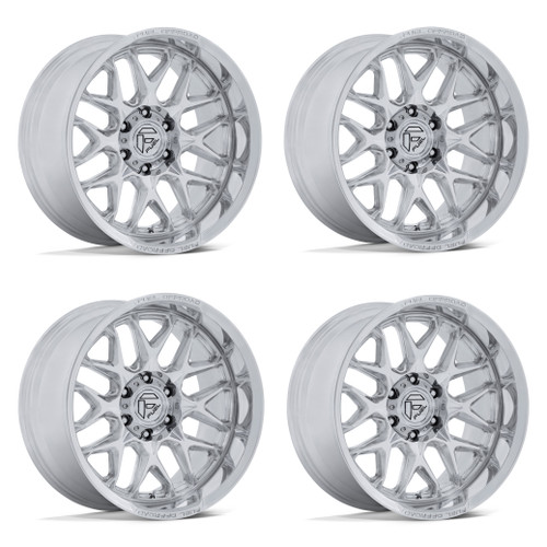 Set 4 22" Fuel FC904 Lynx Polished 22x9 Wheels 6x5.5 (6x139.7) 1mm Offroad Rims Truck SUV Wheels