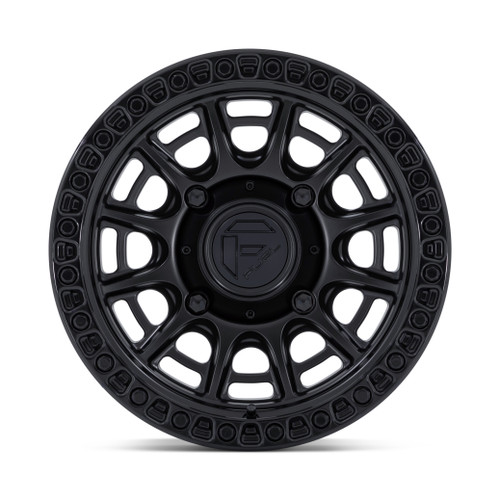 15" Fuel UTV FV832 Cycle UTV Matte Black Gloss Black Lip 15x7 Wheel 4x110 10mm Rim