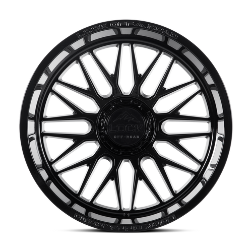 20" Lock X-Treme Apex Gloss Black  20x9 Wheel 6x135 6x5.5 1mm Offroad Truck Rim