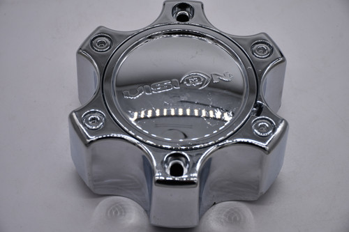Vision Chrome Wheel Center Cap Hub Cap U375-6CDOC 6" Warrior 375 6 Lug Tall 6x135 6x5.5