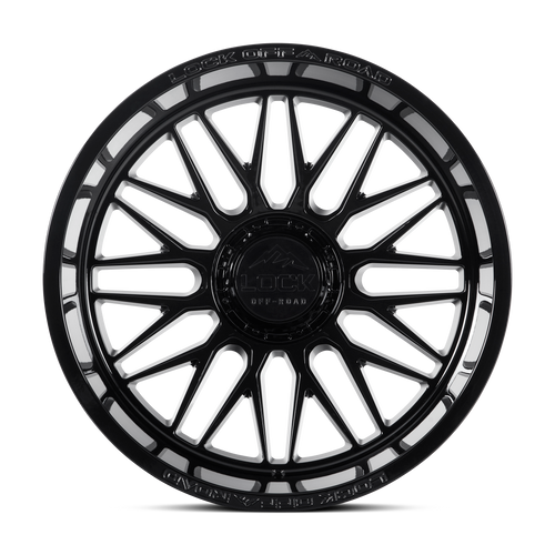20" Lock X-Treme Apex Gloss Black 20x10 Wheel 5x5 5x5.5 18mm Offroad Truck Rim
