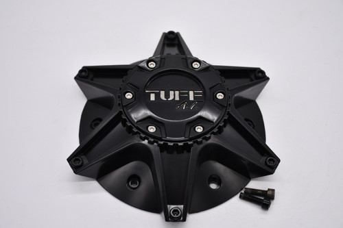 Tuff Satin Black Wheel Center Cap Hub Cap CCTT12SBC 8" 6 Lug T12 Covered Lug