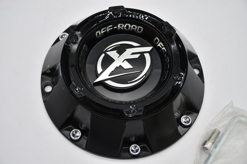 XF Matte Black Wheel Center Cap Hub Cap C276L82S-FB 7.25" XF-204 XF-219 17/18 5/6 & XF212 20" 5/6
