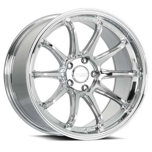 Set 4 18" Katana Racing HR06 Chrome Wheels 18x8.5 5x4.5 (5x114.3) 35mm Rims